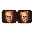 thumbnail image 7 of Gaeub Satanic Skull In Flames In The Darkness Foldable Auto Sun Blocker Visor, Sunshade for Car Front Window, Keeps Your Vehicle Cool - Medium, 7 of 7