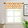 thumbnail image 4 of Window Curtains Valances Autumn Maple Leaves Kitchen Short Curtains with Rod Pocket Valance Drapes Farmhouse Window Treatment for Living Room Bathroom Decor 54" X 18", 4 of 6