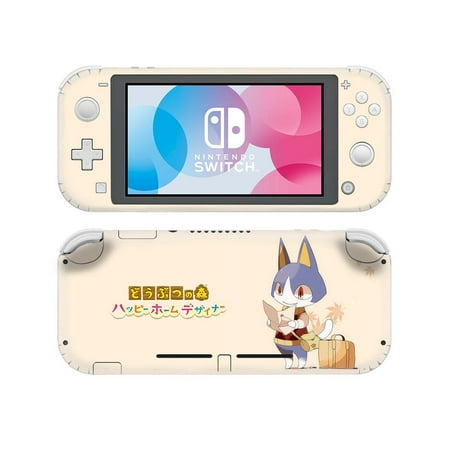 Nintendo Switch Lite Sticker Skin Decals Animal Crossing, Cute Cartoon Full Body Wrap Anti Scratch, Cover for Joy-Con Controller, NS Console Switch Lite Accessories (Cat)