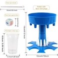 thumbnail image 2 of 6 Shot Glass Dispenser with Game Dice and Cleaning Brush (Blue), 2 of 7