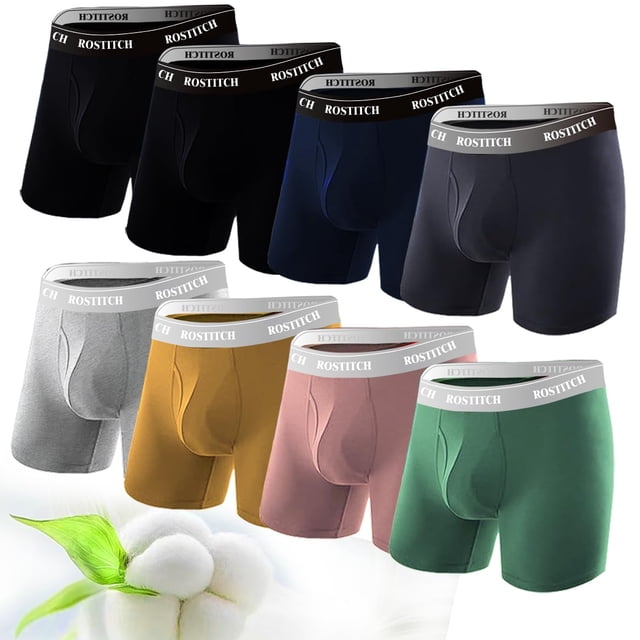 Calzoncillos tipo bóxer ROSTITCH de algodón suave y transpirable para hombre