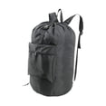 thumbnail image 2 of Bolsa de lavandería, mochila, cesto para ropa, bolsa portátil con cierre de cordón, organizador de ropa sucia a prueba de polvo para tienda de, 2 of 9