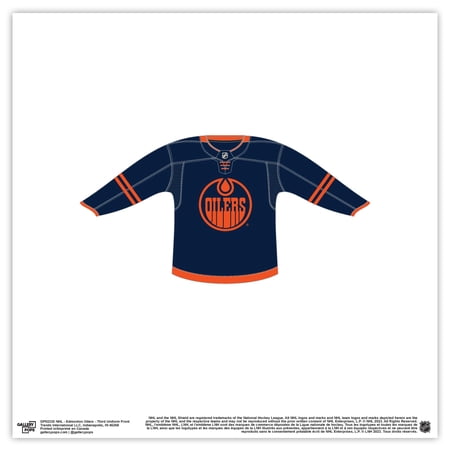 Gallery Pops NHL - Edmonton Oilers - Third Uniform Front Wall Art, Unframed Version, 12" x 12"