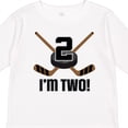 thumbnail image 4 of Inktastic 2nd Birthday Ice Hockey Sports Party Boys Boys Long Sleeve Toddler T-Shirt, 4 of 5