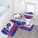thumbnail image 3 of Juego de alfombras de baño de 3 piezas del equipo Bills Alfombra antideslizante para baño de 24 x 16 pulgadas, 3 of 7