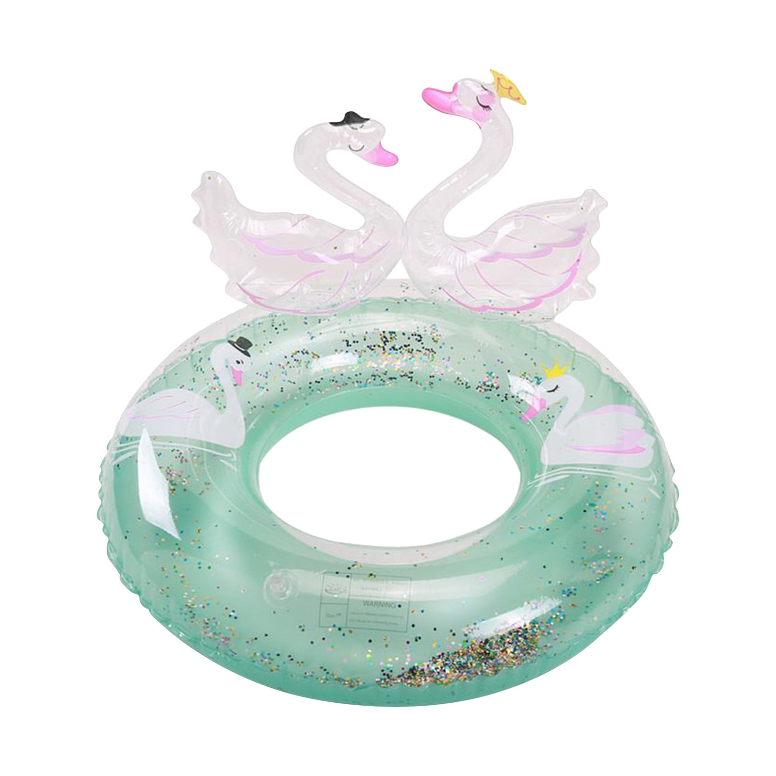 Details about    Adult Kid Colorful Print Inflatable Tube Five-pointed Star Safety Swim Ring 