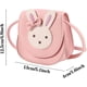 thumbnail image 2 of Bolso bandolera de un solo hombro para niñas, de piel sintética con diseño de conejo, bolso de mano para niñas (rosa), 2 of 5