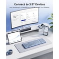 thumbnail image 2 of Teclado Bluetooth Samsers plegable con teclado numérico azul, 2 of 9