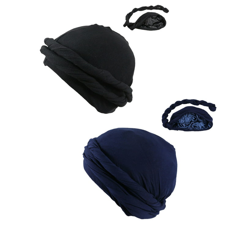 Satin Turban Cap Headwear Hats, Silk Turban Cap Headwear Hats
