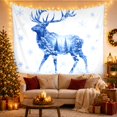 thumbnail image 3 of Profile Facing Utilizing With Double Exposure Left Interior, Mystical Fantasy for Space Lovers, Galaxy Room Decor, Christmas Gift, Tapestry Wall Hanging for Bedroom and Dorm, 3 of 7