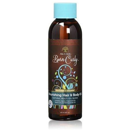 As I Am, Born Curly Nourishing Hair & Body Oil 4 oz