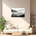 thumbnail image 4 of ZHONGYUTONG Misty Forest Canvas Wall Art Foggy Landscape Pictures for Wall Mountain Scenery Painting Print for Bedroom Decor Framed (16.00" x 24.00"), 4 of 5