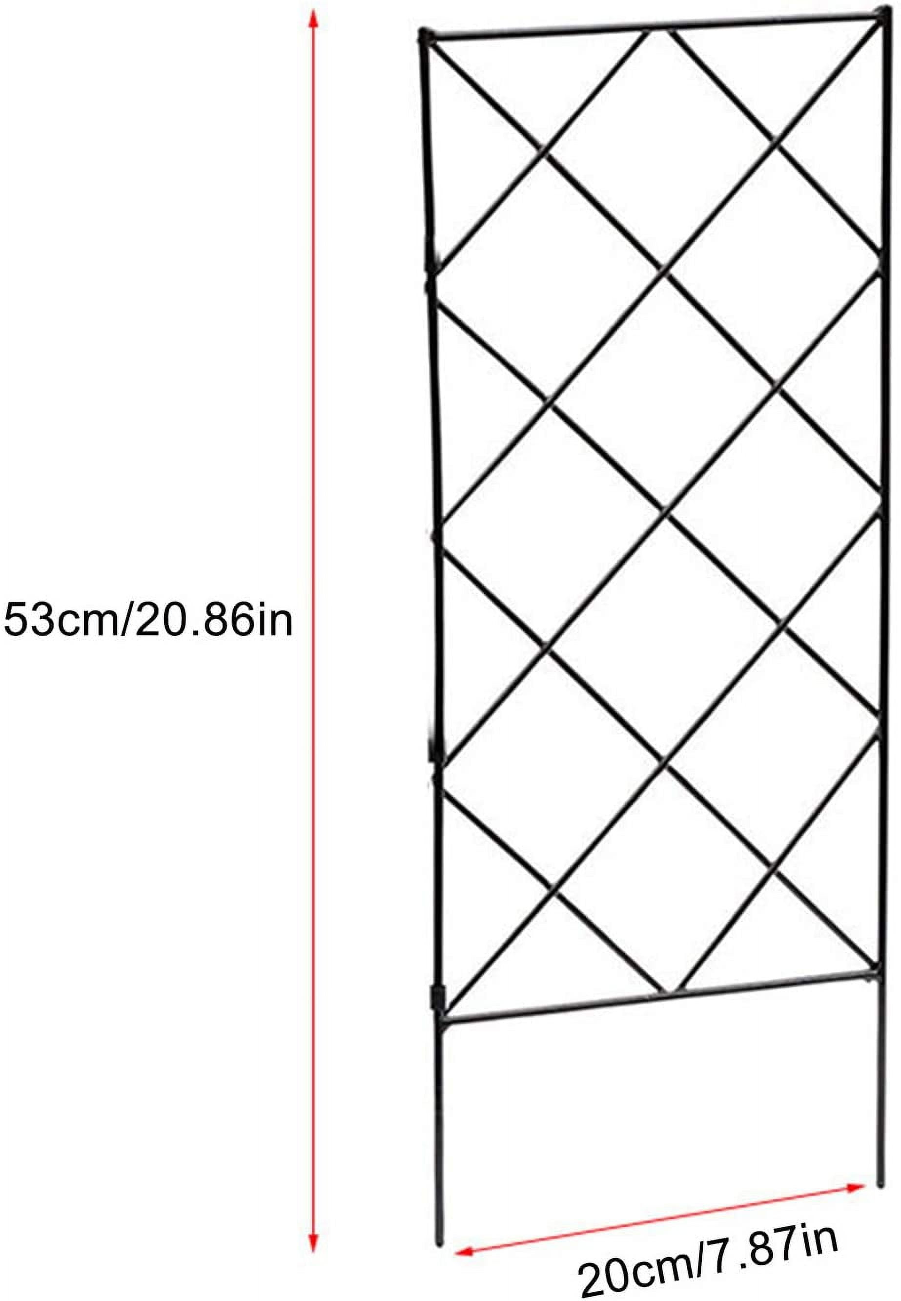 Namzi Garden Trellis for Climbing Plants, Iron Lattice Fence Plant Support Frame for Cucumber,Clematis,Rose Vines,Ivy