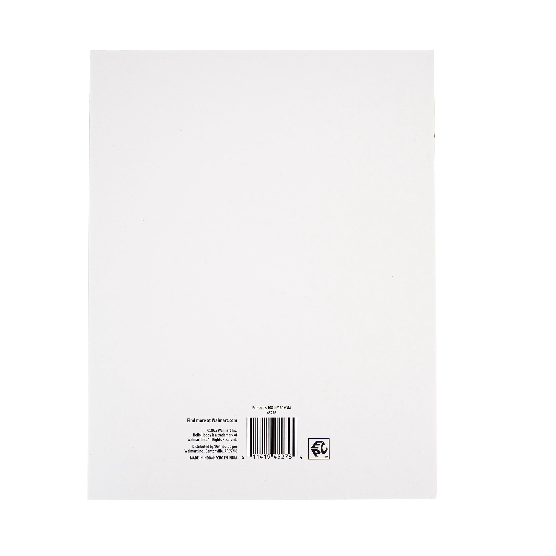 Hello Hobby Smooth Dyed to the Core Primaries Cardstock Pack - 8.5 x 11 Inches - 180 Sheets