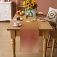 thumbnail image 2 of Orange Yellow Green Ombre Table Runner 72 Inches, Modern Art Aesthetics Abstract Bed Runner Dresser Scarves Tabletop for Indoor Outdoor Parties/Ceremony/Banquet, 18" x 72", 2 of 9