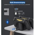 thumbnail image 4 of PS4 Controller Charger, PS4 Dual Controller Charging Station with Dual USB Fast Charging for Playstation 4/PS4/ Pro /PS4 Slim Controllers with LED Indicator, Black, 4 of 7