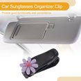 thumbnail image 3 of Clip de gafas de sol para automóvil Unique Bargains, clip universal para visera del sol, almacenamiento protector de gafas, ABS púrpura, 7x2.5cm, 1 pieza, 3 of 7