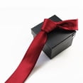 thumbnail image 2 of Cravate Étroite Décontractée Flèche Mince Rouge Cravate Mince pour Hommes 5cm Accessoires Homme Simplicité Fête Formelle Cravates Mode Adulte, 2 of 5