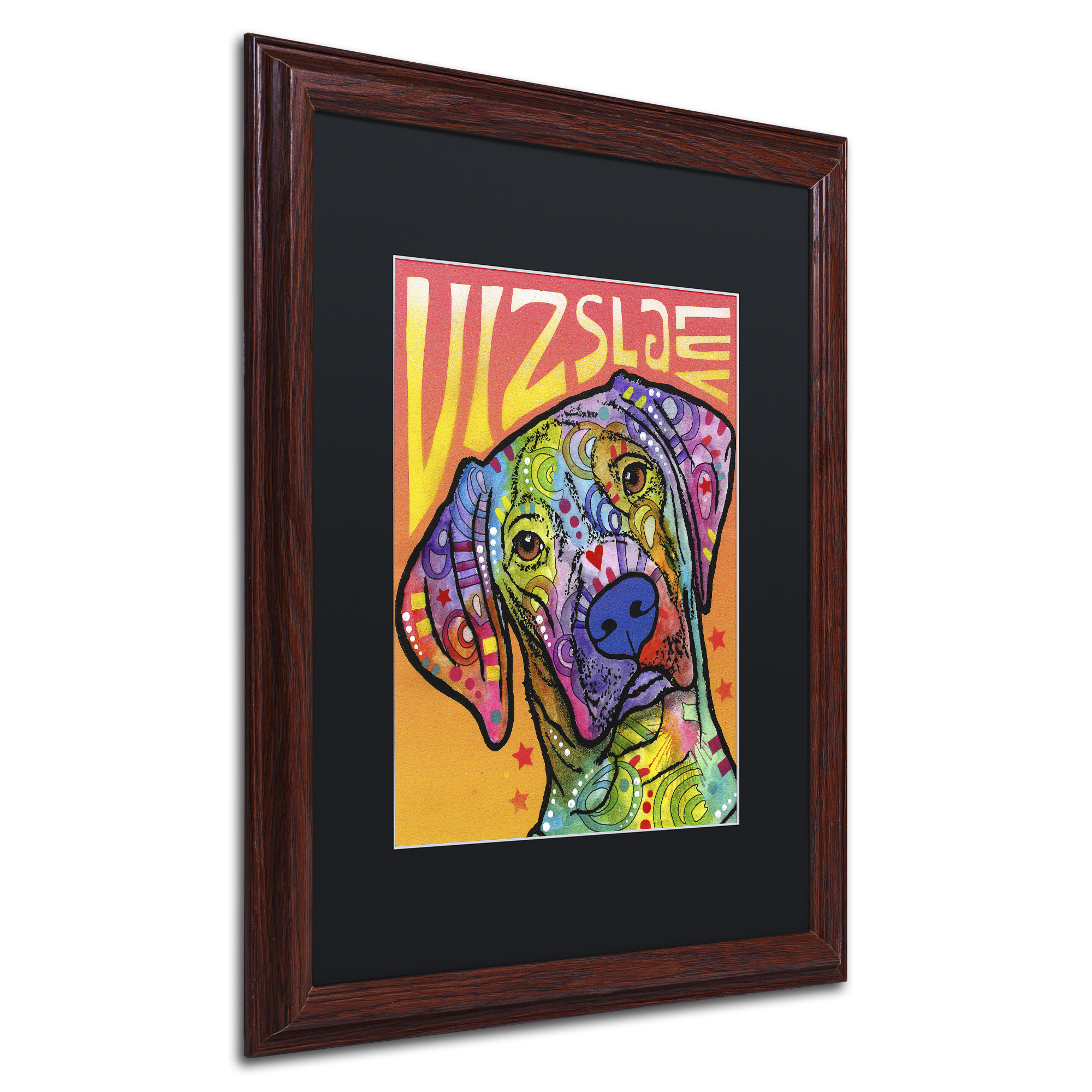 Trademark Fine Art 'Vizsla Luv' Matted Framed Art by Dean Russo