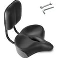 thumbnail image 2 of MOONCOOL Backrest Saddle Bike Seat with Backrest, 13''x11.8" Bicycle Tricycle Saddle Seat with Back Support, Oversize Comfort Saddle with Back Rest, 2 of 7