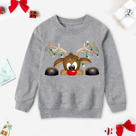 

Boys Girls Christmas Fashion Cute Print Tops Family Parent-child Wear Kid christmas pajamas for family