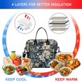 thumbnail image 4 of Pioneer Flower Floral Print Pattern Womens Lunch Box for Work,Insulated Large Lunch Bag for Tween and Teen,Loncheras Para Mujer,Leakproof Adult Lunch Bag for Work,Beach,Travel,Picnic,Camping, 4 of 7