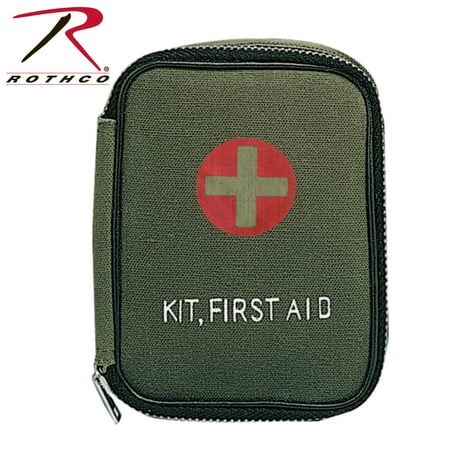 Rothco Zipper First Aid Pouch, Olive Drab