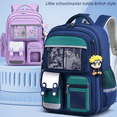thumbnail image 2 of Mochila escolar Mochila para niños y niñas Estudiantes de escuela primaria Grado 1-3-6 Mochila de protección de la columna vertebral con reducción de carga súper ligera, 2 of 5