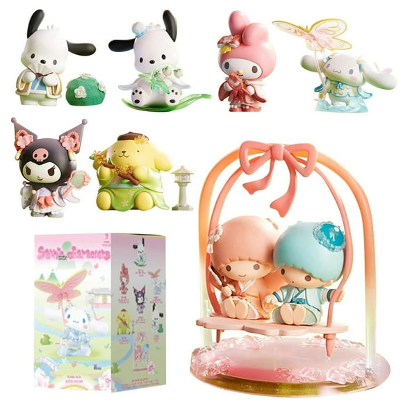 Sanrio Series Blind Box Figures Kuromi Mymelody Cinnamoroll PompomPurin Pochacco Anime Characters Mystery Box Toy Ornaments Gift