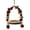 Khaki, variant on Natural Wood Parrot Swing Chew Toy Arch Hanging Bird Perch With Pine Cone Mineral Nut Blocks For Budgie Parakeet Small Parrot Cage Habitat Supply