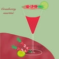 thumbnail image 2 of Swati, Siotia 26x26 White Modern Wood Framed Museum Art Print Titled - Cranberry Martini, 2 of 4