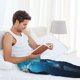 thumbnail image 5 of Fotbe Ice Blue Ocean Cute Dolphin Pantalones de Pijama para Hombre, Pantalones de Dormir, Pantalones de Casa con Cintura Ajustable y Bolsillos-Large, 5 of 6