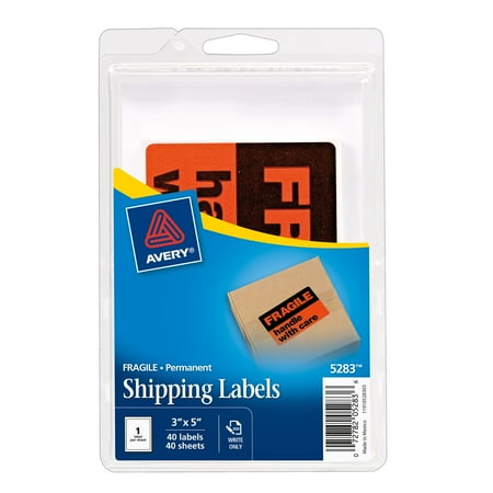 avery fragile 4 x 6 label 40ct walmart com