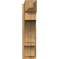 thumbnail image 2 of Ekena Millwork 8"W x 28"D x 32"H Balboa Rough Sawn Craftsman Outlooker, Western Red Cedar, 2 of 4