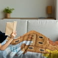 thumbnail image 3 of Children Soft Flannel Fleece Blanket, Video Game Background with Castle Leisure Hobby Activity Kids Youth Design, Cozy Plush for Indoor and Outdoor Use, 50" x 60", Pale Caramel Blue, by Ambesonne, 3 of 5