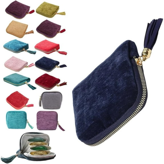 Travel Jewelry Case - 5-Layer Portable Organizer Pouch for Necklaces, Earrings & Rings, Compact Multi-Layer Storage for Travel & Daily Use