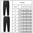 thumbnail image 4 of 4XL 1 Uds. Pantalones informales lisos de invierno cálidos con forro polar y cordón para hombre, 4 of 4