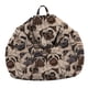 thumbnail image 1 of Funda de silla con cremallera, bolsa de almacenamiento para niños, asiento de peluche para sofá perezoso Perro, 1 of 9