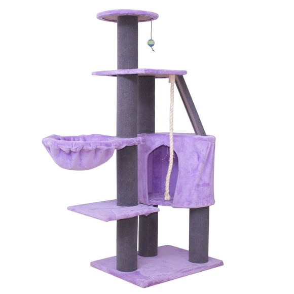 Rascador Persa Tipo Árbol AmuebleZ Color Morado Con Gris