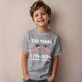thumbnail image 2 of XAOFW Kids Patriotic Graphic T-Shirts Fourth Of July Short Sleeve Casual T Shirt For Girls Boys Youth Comfortable Tee Home Lounging Versatile Tops, 2 of 6