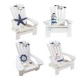 thumbnail image 1 of 4Pcs Mediterranean Style Beach Chair Ornament Mini Wooden Chair Adornment, 1 of 6