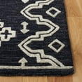 thumbnail image 3 of Safavieh Abstract Adolf Geometric Wool Runner Rug, Black/Ivory, 2'3" x 8', 3 of 11