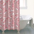 thumbnail image 4 of Pink Unicorn Cloud Heart Pattern Shower Curtain 36"x72" ,Bathroom Decorative Shower Curtains Set with 12 Hooks,Modern Waterproof Washable Shower Curtain, 4 of 6