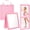 Pink-33.5"L x 13.4"W, variant on Foldable Backstage Mirror With Handle Leather Folding Hanging Rectangular For Travel Dance Bag Home Fitness Spa Gift Dancers(grey 33.5" L X 13.4" W)