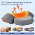 thumbnail image 4 of Artuvate Neck Massager,3-In-1 Artuvate Fisiorest 3 In 1 Neck Massager,Artuvate Neck Massage Pillow with Heat, Rechargeable Cervical Neck Pillow for Sleeping,Ergonomic Memory Foam Pillow, 4 of 8