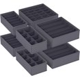 thumbnail image 1 of Timotech Paquete de 8 Organizadores para Separar la Ropa interior, Organizadores de Cajones con 64 celdas, Organizadores de Tela Plegables para el armario, Cajas de almacenamiento para guardar Ropa, 1 of 8