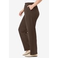 thumbnail image 3 of Woman Within Plus Size Petite 7-Day Knit Ribbed Straight-Leg Pull-On Pants, 3 of 6