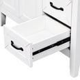 thumbnail image 3 of 36 Inch Freestanding White Vanity with Smooth Ceramic Basin for Easy - to - Clean Bathroom, 3 of 6
