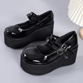 thumbnail image 6 of Mepaouo Women's Leather Wedge Mary Jane Shoes Round Toe Platform Pumps Business Office Formal Shoes Oxfords, 6 of 8