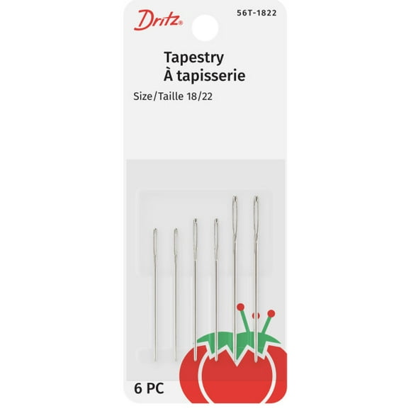 Dritz® Tapestry Hand Needles, Size 18/22, 6 pc, 6 Pc
